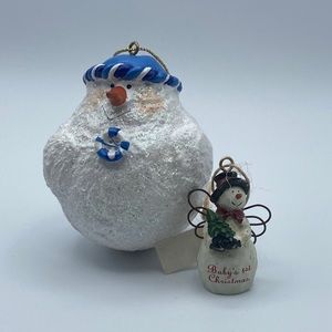 Country‎ 2 Snowman Angel “Our 1st Christmas”#395